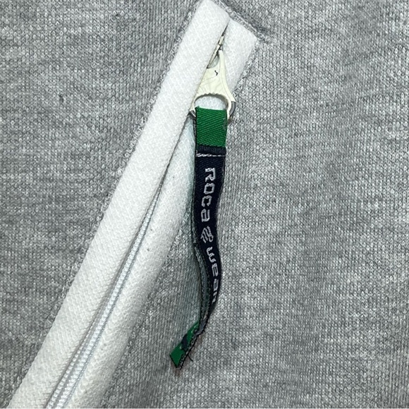 Vintage RocaWear Full Zip Sweatshirt Mens Size XL Gray Embroidered Logo Pockets - Picture 8 of 14